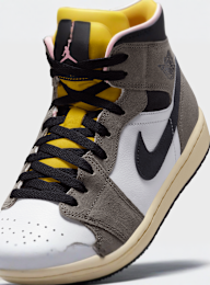 Jordan, Air Jordan 1 Mid SE summit white/blue chill-black, brown, Image 7 of 8
