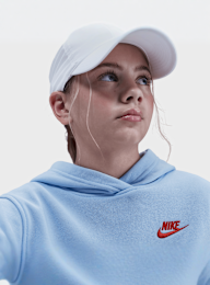 Nike, Sportwear Club Fleece Hoodie Low Brand Read, blue, Image 3 of 5