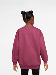 Nike, Sportswear Club Fleece Oversized Crew, Pink, Image 2 of 3
