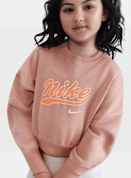Nike, Sportswear Cropped Fleece Sweatshirt, light pink, Image 3 of 4