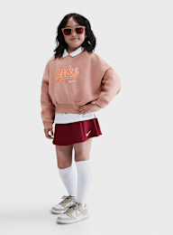 Nike, Sportswear Cropped Fleece Sweatshirt, light pink, Image 4 of 4