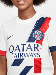 Nike, Paris Saint-Germain Nike Kids Away Stadium 2024/25, white, Image 4 of 8