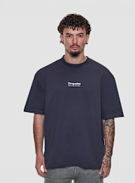 DropSize, Heavy Oversized World Wide T-Shirt, blue, Image 2 of 4