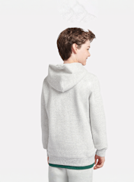 New Balance, Boys French Terry Small Logo Hoodie, grey, Image 3 of 5