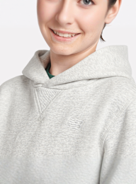 New Balance, Boys French Terry Small Logo Hoodie, grey, Image 4 of 5