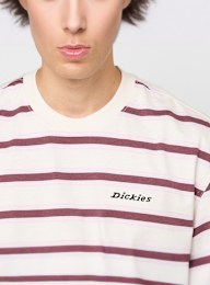 Dickies, York Stripe Short Sleeve Tee, beige, Image 3 of 4