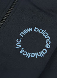 New Balance, Circular Logo Full Zip Hoodie, black, Image 3 of 4