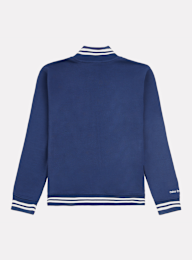 New Balance, Double Knit Full Zip Funnel Top, blue, Image 2 of 4