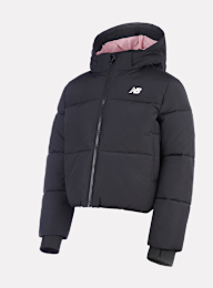 New Balance, Wide Baffle Puffer Coat, black, Image 2 of 5