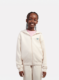 New Balance, Premium Borg Fleece Zip Thru Funnel, green, Image 1 of 7