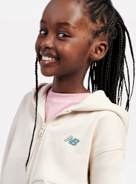 New Balance, Premium Borg Fleece Zip Thru Funnel, green, Image 4 of 7