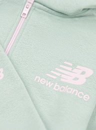 New Balance, Set Stacked Logo French Terry Zip Hoodie and Jogger, green, Image 3 of 5