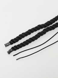 BAGGY, ROPE LACES 14mm SET 120cm, black, Image 2 of 2