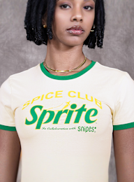 Sprite x SNIPES, Spice Club Baby Tee, beż, Obraz 3 z 4