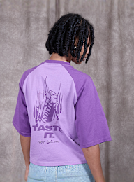 Sprite x SNIPES, Spark Oversized Raglan T-Shirt, fioletowy, Obraz 2 z 6