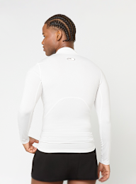 Under Armour, HeatGear Compression Mock Long Sleeve, wit, Afbeelding 2 van 5