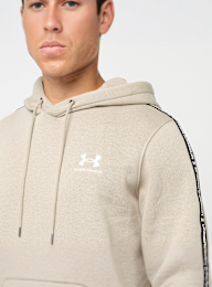 Under Armour, Icon Fleece Hoodie Taping, beige, Image 3 of 6