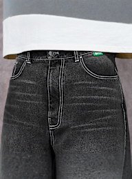 Sprite x SNIPES, Spark Denim Shorts, grey, Image 3 of 6