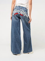 True Religion, Embroidery Jessie Super Baggy, blauw, Afbeelding 2 van 4