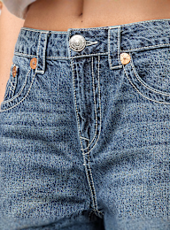 True Religion, EMBROIDERY JESSIE SUPER BAGGY​, blue, Image 3 of 4