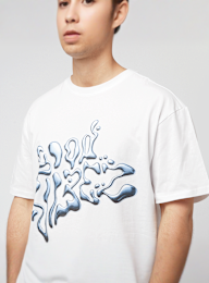 Mister Tee, Good Vibez Chrome Oversize Tee, wit, Afbeelding 3 van 4