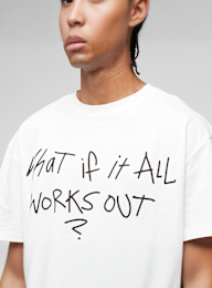 Mister Tee, It All Works Out Wording Oversize Tee, wit, Afbeelding 3 van 4
