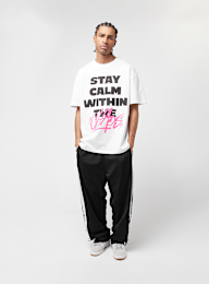 Mister Tee, Stay Calm In Chaos Oversize Tee, white, Image 4 of 4