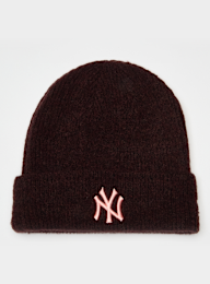 New Era, Female Wide Cuff Beanie New York Yankees, brown, Image 1 of 3