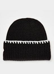 New Era, Female Chunky Topstitch Beanie New York Yankees, black, Image 2 of 3