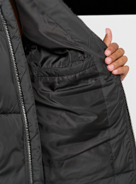 Urban Classics, Shiny Puffer Jacket With Hood lightasphalt, black, Image 4 of 5