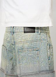 SNIPES, Jimmy Baggy Denim Shorts, blue, Image 4 of 5