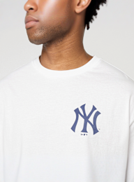 New Era, MLB Food Graphic Oversized Tee New York Yankees, white, Image 3 of 6