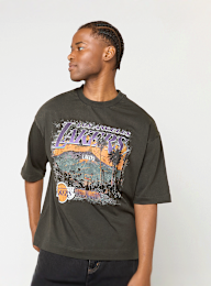 New Era, NBA Washed Graphic Tee Los Angeles Lakers, grijs, Afbeelding 1 van 4