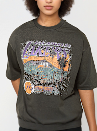 New Era, NBA Washed Graphic Tee Los Angeles Lakers, grey, Image 3 of 4