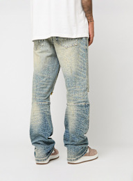 Smoke Rise, Heavy Whisker Effect Jeans, blauw, Afbeelding 2 van 5