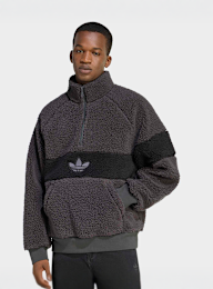 adidas Originals, Winter Fleece Jacket, grey, Image 1 of 5