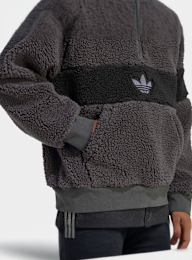 adidas Originals, Winter Fleece Jacket, grey, Image 4 of 5
