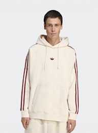 adidas Originals, Graphic Fleece Loose Hoodie, beige, Image 1 of 4