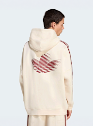adidas Originals, Graphic Fleece Loose Hoodie, beige, Image 2 of 4