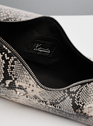 Karl Kani, Retro Snakeskin Shoulder Bag, beige, Image 5 of 6