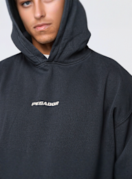 Pegador, Colne Logo Oversized Hoodie, grey, Image 3 of 4