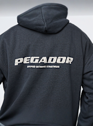 Pegador, Colne Logo Oversized Hoodie, grey, Image 4 of 4