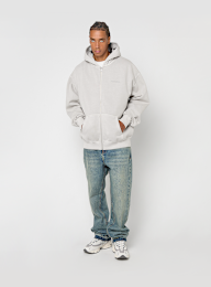 Pegador, Colne Logo Oversized Sweat Jacket Vintage Light Rough Grey, grey, Image 5 of 5