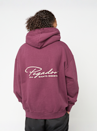Pegador, Pike Oversized Hoodie Washed Maroon Red Stone, red, Image 1 of 5