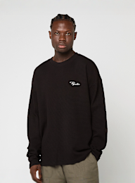 Pegador, Signar Oversized Waffle Longsleeve Washed, black, Image 1 of 4