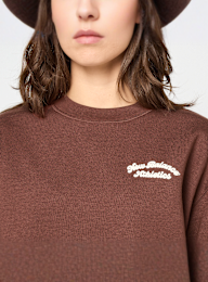 New Balance, Linear Heritage Fleece Crew, bruin, Afbeelding 4 van 5