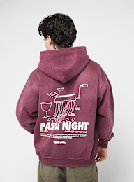 Another Cotton Lab, Pasta Night Washed Hoodie, red, Image 1 of 5