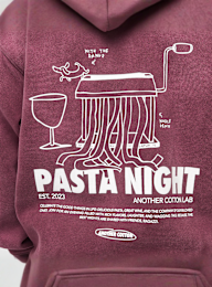 Another Cotton Lab, Pasta Night Washed Hoodie, red, Image 4 of 5