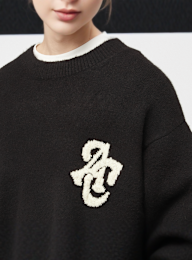 Another Cotton Lab, Another Set Knit Sweater, black, Image 3 of 5