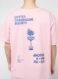 Another Cotton Lab, Oyster and Champange T-Shirt, light pink, Image 4 of 5